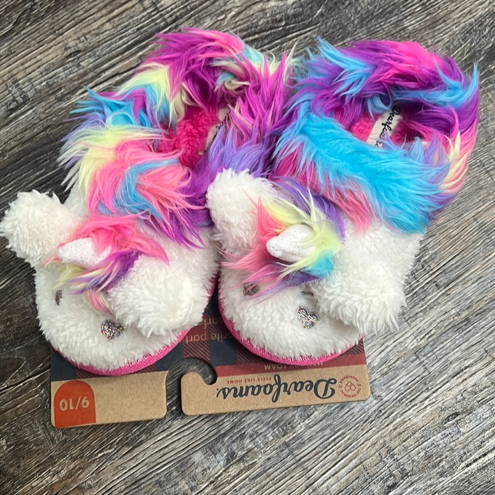 Unicorn slippers for girls
